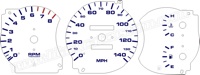 02-04 Kia Spectra Gauge Face