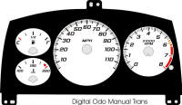 98-99 Cavalier Digital ODO with Tach Gauge Face 